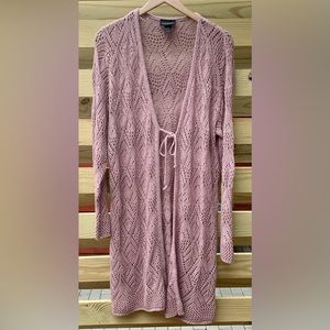 Lane Bryant Duster Tie Front Cardigan